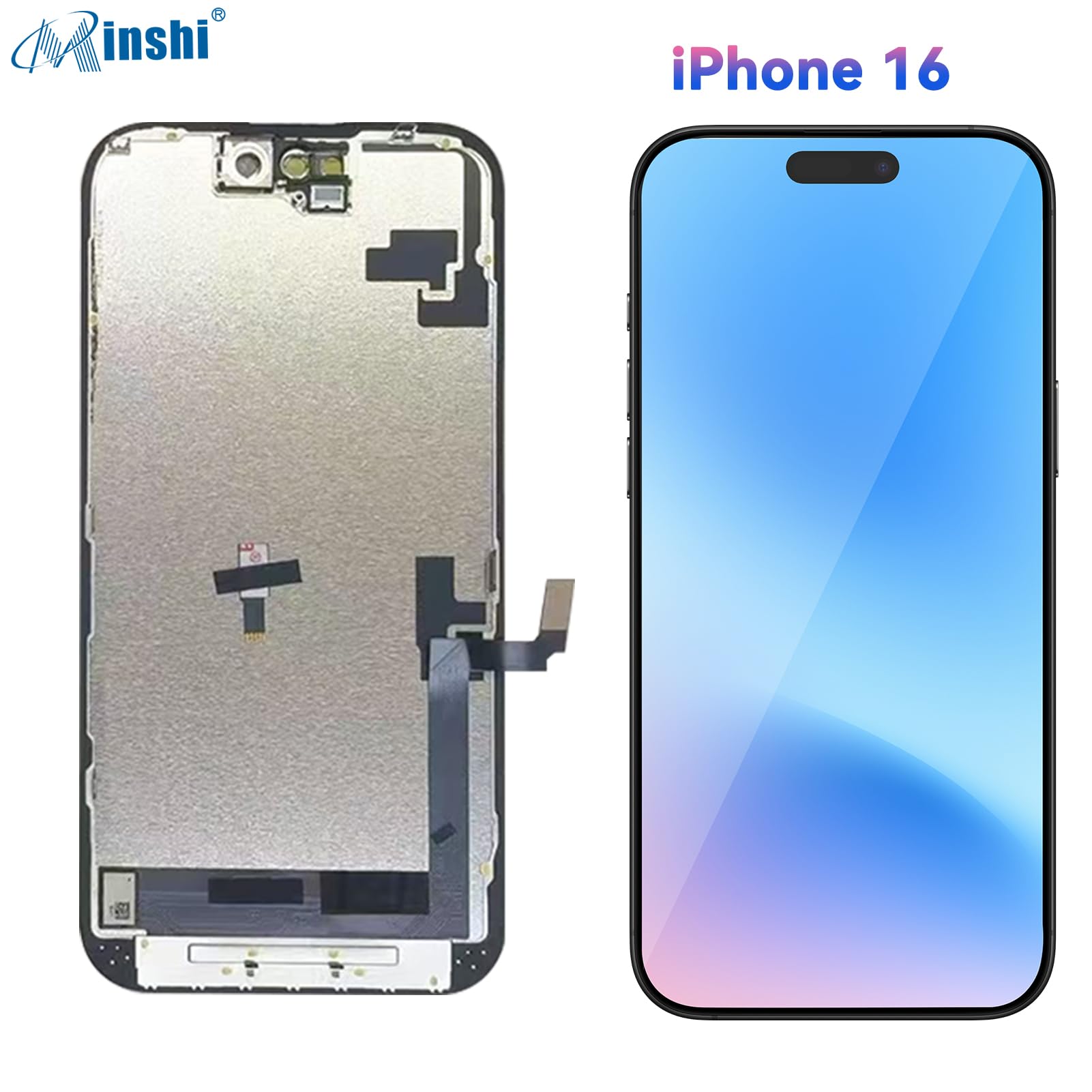 Amazon.co.jp: iphone 16 液晶パネル 6.1 インチ 画面交換 フロント